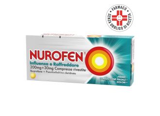 Nurofen influenza e raffreddore 200 mg + 30 mg compresse rivestite