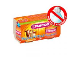 Plasmon omogeneizzato vitello pollo 80 g x 2 pezzi