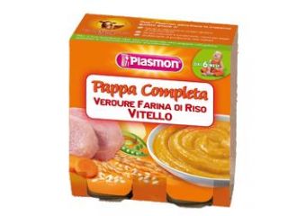 Plasmon omogeneizzato pappe vitello/verdura/riso 190 g x 2 pezzi