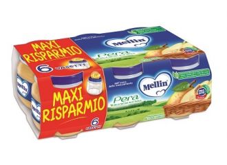 Mellin omogeneizzato pera 100 g 6 pezzi
