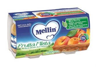 Mellin omogeneizzato frutta mista 100 g 2 pezzi