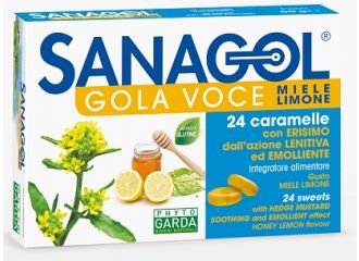 Sanagol gola voce miele limone 24 caramelle
