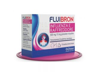 Fluibron influenza e raffreddore 600 mg/10 mg granulato in bustina paracetamolo/fenilefrina cloridrato