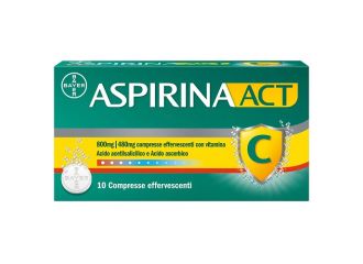 Aspirinaact 800 mg /480 mg compresse effervescenti con vitamina c