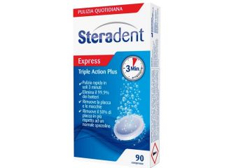 Steradent triple action plus 90 compresse pulenti