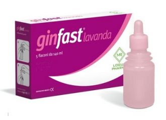 Lavanda vaginale ginfast confezione da 5 flaconcini da 140ml