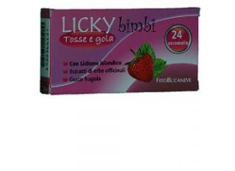 Licky caramelle bambini per tosse e gola fragola 70 g