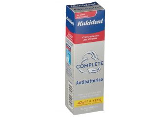 Kukident complete crema adesiva per protesi dentarie con antibatterico 47 g