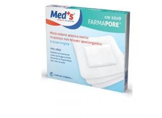 Meds pore medicazione adesiva 10x15 cm 5 pezzi