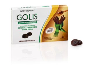 Body spring golis caramelle gommose liquirizia/miele 15 pezzi