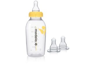 Biberon con tettarella flusso medio 250 ml