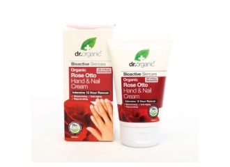 Dr organic rose otto rosa hand nail cream crema mani 125 ml