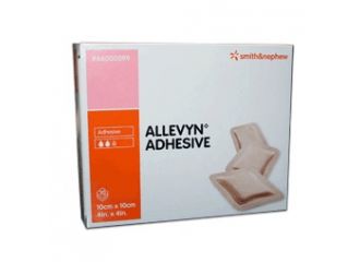 Medicazione allevyn adhesive 10 cm x 10 cm 10 pezzi