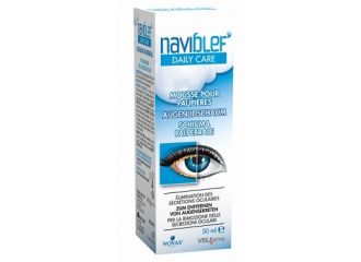 Naviblef daily care schiuma per rimozione secrezioni oculari da palpebre e ciglia 50 ml