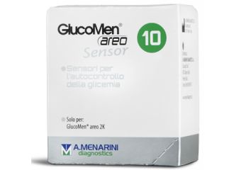 Strisce glucomen areo sensor per analisi del glucosio 10 pezzi