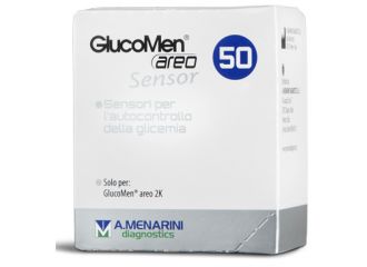 Strisce glucomen areo sensor per analisi del glucosio 50 pezzi