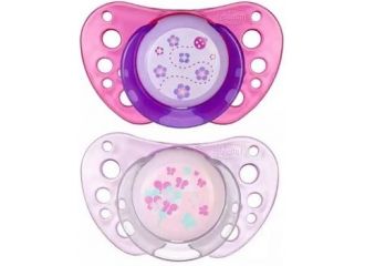 Chicco succhietto air girl in caucciu' 6-16 mesi 2 pezzi