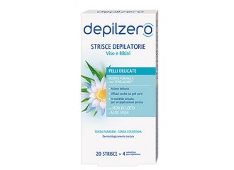 Depilzero strisce viso e bikini 20 pezzi