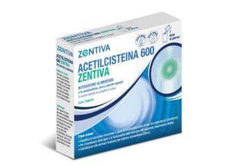 Acetilcisteina 600 zentiva 10 bustine bipartite gusto tropical