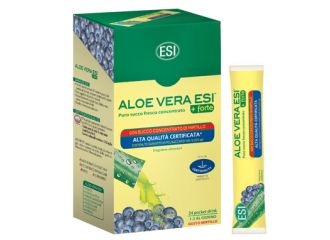 Esi aloe vera succo + forte mirtillo 24 pocket drink