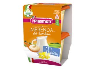 Plasmon la merenda dei bambini merende latte vaniglia asettico 2 x 120 g