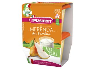 Plasmon la merenda dei bambini sapori di natura pera yogurt asettico 2 x 120 g