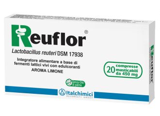 Reuflor 20 compresse masticabili aroma limone