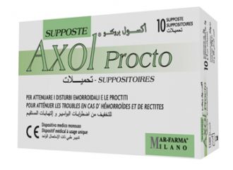 Axol procto 10 supposte x 2 g