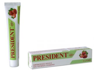 President kids 3-6 dentifricio fragola 50 ml
