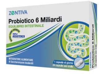 Zentiva probiotico 6 miliardi 24 capsule vegetali