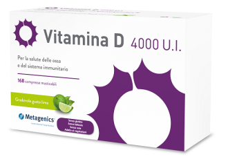 Vitamina d 4000ui 168 compresse masticabili