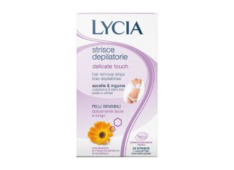 Lycia strisce depilatorie delicate touch ascelle e inguine 20 pezzi