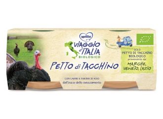 Mellin viaggio italia omogeneizzato bio tacchino 2x80 g