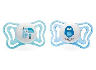 Chicco succhietto light boy silicone 2-6 mesi 2 pezzi