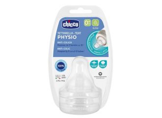 Chicco tettarella perfect 5 0m in silicone 1 foro 2 pezzi