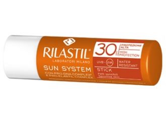 Rilastil sun system photo protection terapy stick transparente spf 30 4 ml