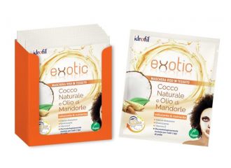 Maschera viso tessuto exotic 1pezzo