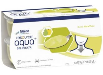 Resource aqua acqua gelificata+applepear cup 6 4x125 g
