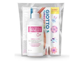 Saugella bundle girl detergente intimo protettivo e lenitivo ph 4,5 200 ml + giotto turbo color