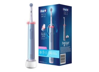 Oral-b pro 3 blu sensitive spazzolino elettrico + 2 refill