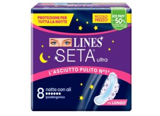 Lines seta ultra assorbenti notte dwct 8 pezzi