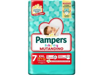 Pampers baby dry pannolino mutandina xxl small pack 13 pezzi