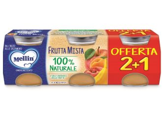 Mellin omogeneizzato frutta mista 3 pezzi da 100 g