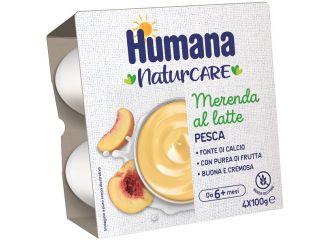 Humana merenda pesca 4 pezzi da 100 g