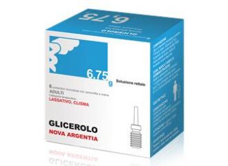 Glicerolo nova argentia soluzione rettale - 6 contenitori monodose con camomilla e malva