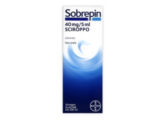 Sobrepin tosse - sciroppo mucolitico - sobrerolo 40 mg/5 ml 
