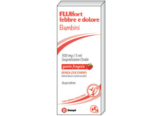 Fluifort febbre e dolore bambini 100mg/5ml sospensione orale