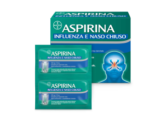 Aspirina influenza e naso chiuso 500 mg / 30 mg granulato per sospensione orale