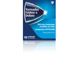 Termadec febbre e dolore 500 mg compresse rivestite con film - compresse optizorb