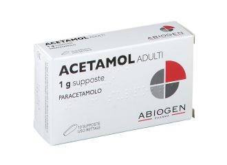 Acetamol adulti 1 grammo supposte